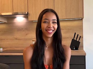 Lia Lin takes the full length of his boner inside