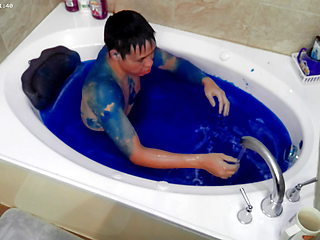 Ultimate Blue Slime Bath 4K HD Ultra TEMU Camera Edition