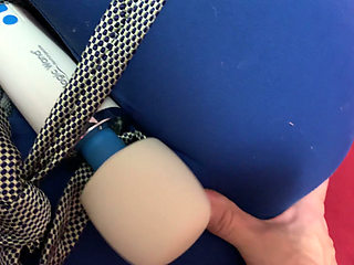 BDSM teen gets tied up and fingered with hitachi on clit