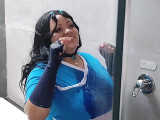BBW Katara Cosplay Photoshoot Making off