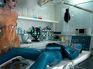 Lesbian slave made to cum hard and often in femdom session