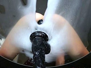 Blonde Teen Squirts Hard on BBC and Toys