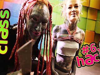 Shibari bondage action with shaggy Anuskatzz and Lily Lu from Dirty Dreaz