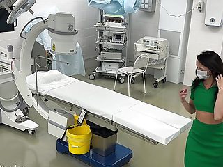 Surveillance Cam At Real Hospital With Fake Doctor , Bubble Butt Patient Was Fucked So Rough