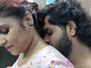 Hot kiss with boobs press