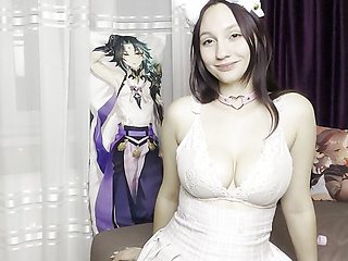 an hour of streaming a cute student, a lot of toys and big tits, watch until the end