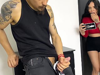 My stepsister catches me wearing our stepmother's panties!