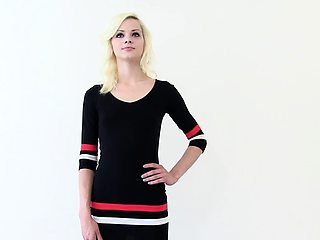 Curly Blonde Teen Records Solo Dildo Masturbation More at