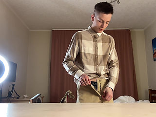 Great Cum on the Kitchen Table From Your Good Student!