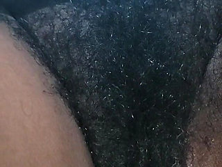 Stepmom Teasing with Hot Lingerie Hairy Pussy Close-up