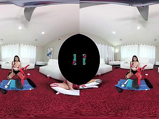 VR Foursome: Blowjob, Cowgirl  Big Tits Porn