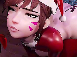 Intense Christmas BBC Doggy: Juicy Big Ass Latina Gets Destroyed by Huge Black Cock at Xmas Party