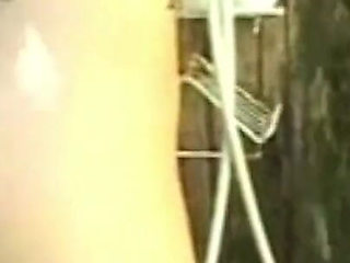 Cute Teen Allie Shower Pussy Masturbation Outdoors