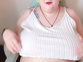 POV Roleplay Flashing Giant Tits While You Play a Game