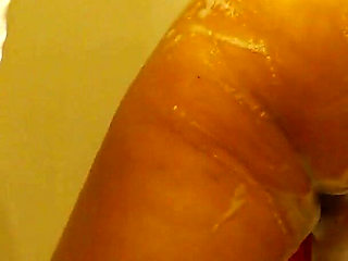 PAWG MILF Soaps Ass and Pussy in Shower