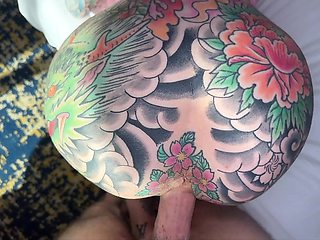 Tatted Split Tongue Slut Tiger Lilly Worships My Dick