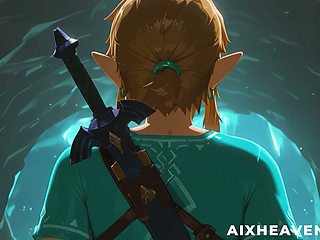 Link finds Zelda in a Cave and fucks with her to get out! Legend of Zelda TOTK 3D Hentai Story