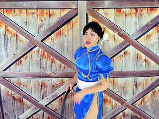 Chun Lis Femdom Cosplay as Fierce Dominatrix
