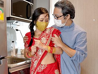 Indian Big-Ass Step daughter cannot control her naughty desire while meeting Step-father ( Hindi Voice )