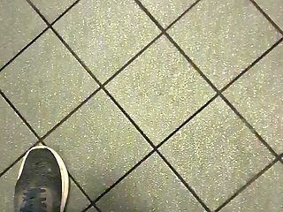 At night at a rest area wc