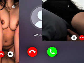 Video Call with My Girlfriend While I Fucked Her Stepmom