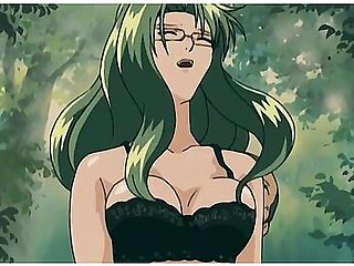 Busty Green Haired Babe Loves Getting Her Hairy Pussy Eaten In 69 Position With Hentai Anime