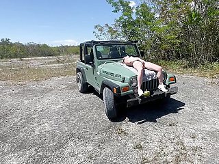 Eating Pussy in Sex, She's Fingering but Herself, Outdoor Pussy Eating, Car Sex Masturbation