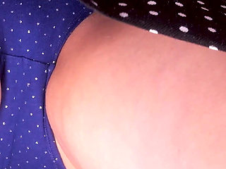 134- so You Caught Me Under My Skirt! Do You Like My Wide Hips and Rhinestone Panties?