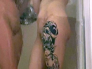 Small tit brunette banged on the floor