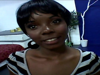 Ebony babe with a great body drilled by a thick dong