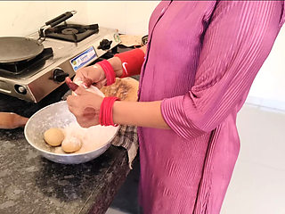 Kitchen Sex: Step Mom Is Sitting to Eat Food Till We Leave