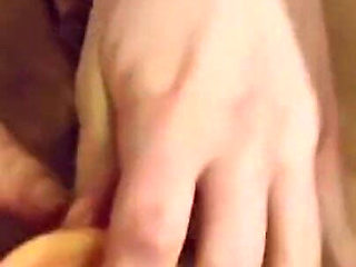 Teen Plays with First Dildo