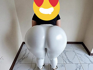 big-bootied woman with a big butt shaking it sexy
