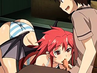 Exciting redhead feeds her desire for cock in hentai action