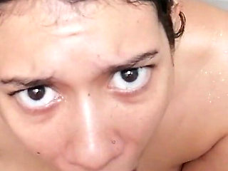 Swallowing All His Load Im the Shower