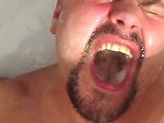 POV Girl Pisses on Tattooed Guy in the Shower