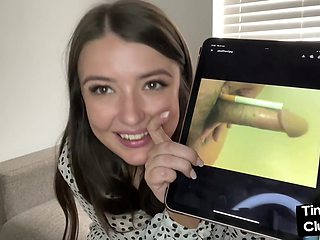 SPH babe talks dirty about small penises and humiliates