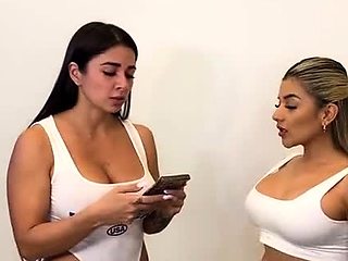 Two hot busty latina girlfriends fuck their replacement