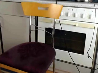 Seductive Lingerie Tease in the Kitchen