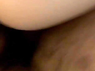 Hairy Juicy Pussy Filled and Leaking Massive BBC Creampie