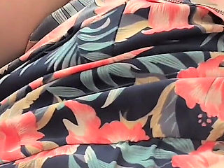 Horny Wife Soaks Dress Masturbating POV