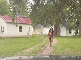 Schoolgirl Outside During the Day