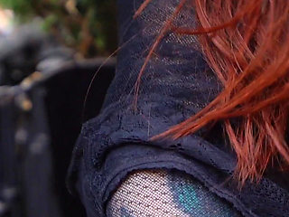 Teasing You While Smoking on Balcony