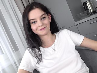 Wow! First Time! New Shy Teen Pure Kitty - Master Class From