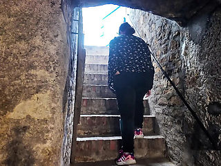 Mariaespino Submissive Blowjob in Cellar - BDSM Slave Used by Master