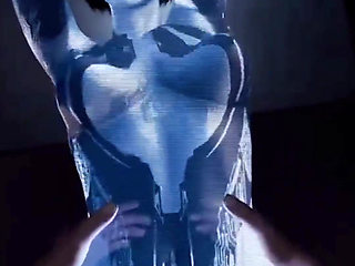 Tight Ass Pussy Cortana Getting Her Digital Bald Pussy Fucked