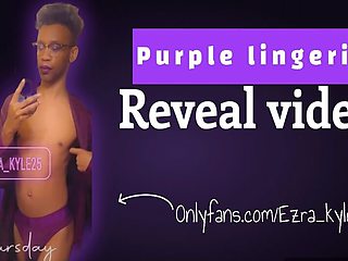 Revealing my purple lingerie on my onlyfans
