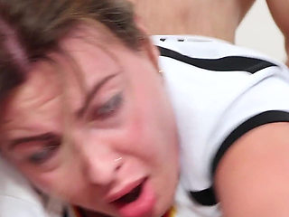 Hot German Tease! Squirting on the Floor in My Football Jersey