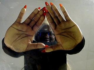 Macro Crushed Between Giant Breasts