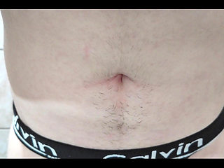 I Caress, Squeeze and Inflate My Hairy Belly